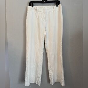 Ann Taylor White Petite Trousers